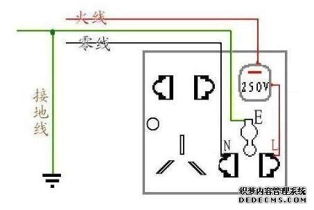 带开关插座接线图