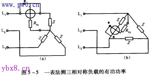 三相有功功率的测量方法