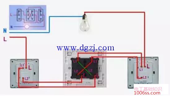 双控三控四控开关接线图解